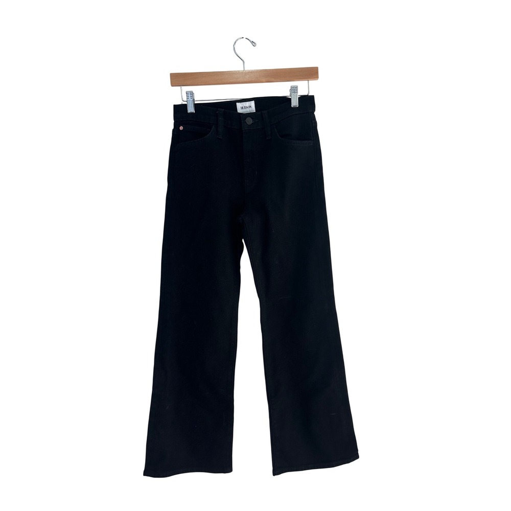 Hudson Rosalie High Rise Wide Leg Jeans Black Rinse Size 25 NWT Denim